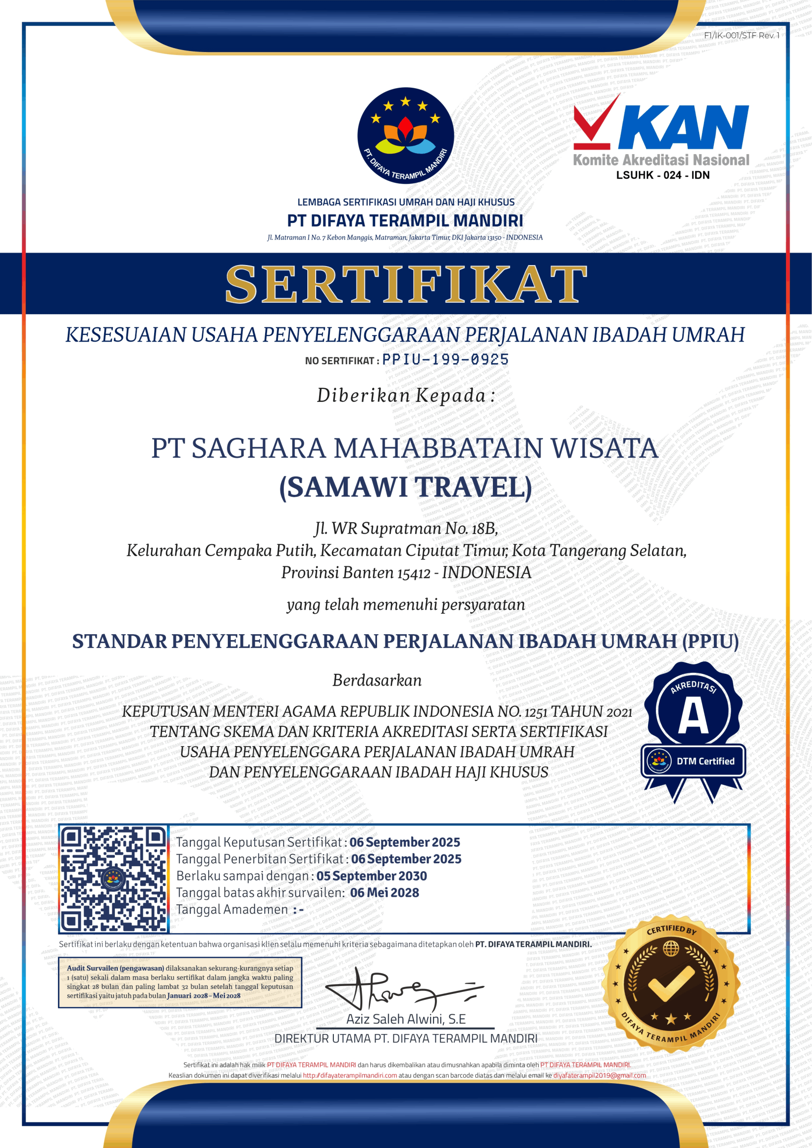 Sertifikat PPIU